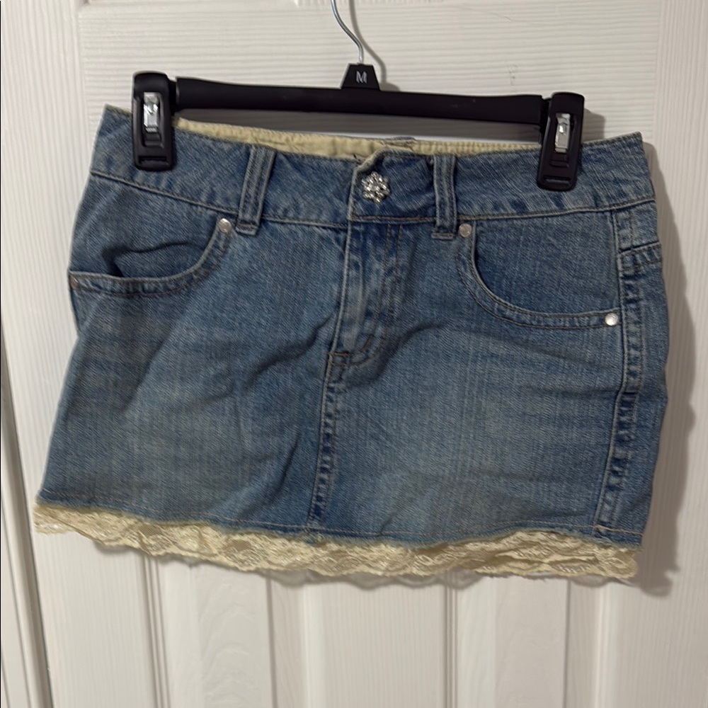 Deb Blue Mini Skirt for Casual Occasions